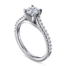 Shanna - 14K White Gold Round Diamond Engagement Ring - 0.28 ct