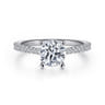 Shanna - 14K White Gold Round Diamond Engagement Ring - 0.28 ct