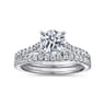 Shanna - 14K White Gold Round Diamond Engagement Ring - 0.28 ct