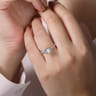 Shanna - 14K White Gold Round Diamond Engagement Ring - 0.28 ct