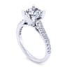 Bridget - 14K White Gold Round Diamond Engagement Ring - 0.5 ct