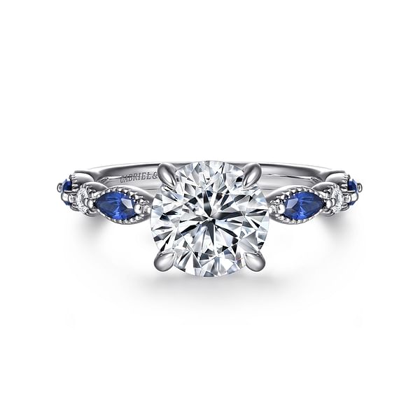 LADIES SOLITAIRE RING 0.15CT ROUND DIAMOND 14K WHITE GOLD LADIES SOLITAIRE RING 0.15CT ROUND DIAMOND 14K WHITE GOLD