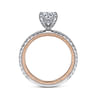 Love - 14K White-Rose Gold Diamond Engagement Ring - 0.43 ct