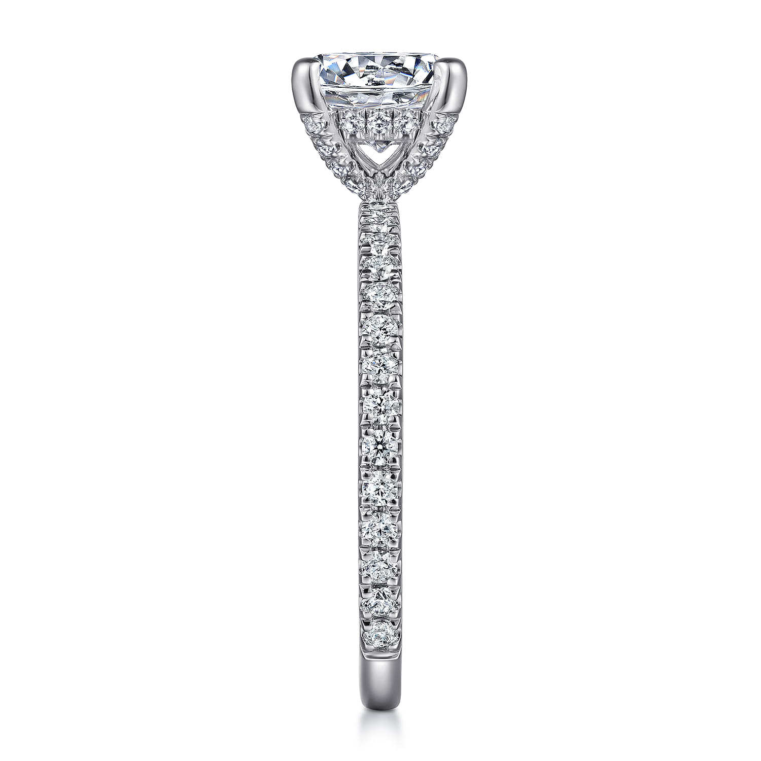 Love - 14K White-Rose Gold Diamond Engagement Ring - 0.43 ct - Shot 5