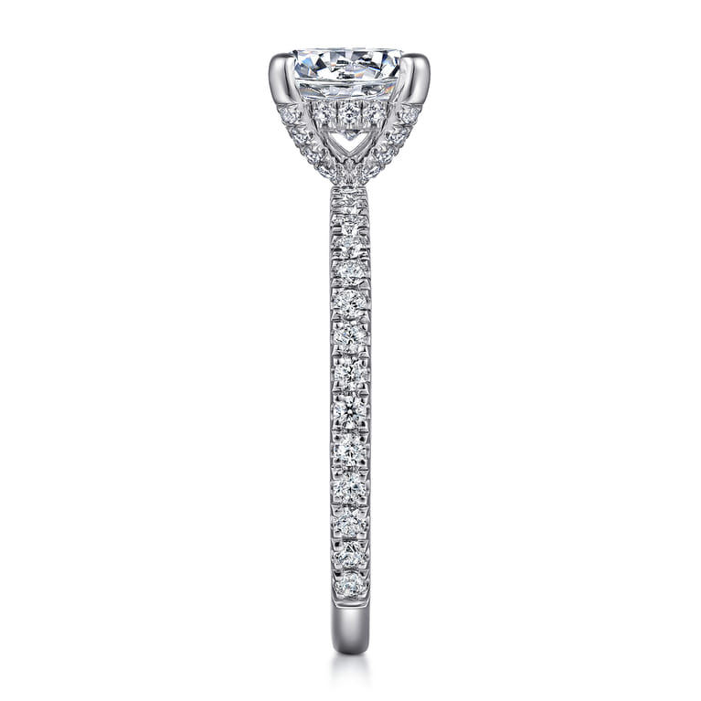 Love - 14K White-Rose Gold Diamond Engagement Ring - 0.43 ct - Shot 5