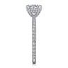 Love - 14K White-Rose Gold Diamond Engagement Ring - 0.43 ct