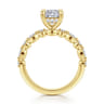 Lanna - 14K Yellow Gold Cushion Cut Diamond Engagement Ring - 0.3 ct