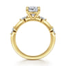Marline - 14K Yellow Gold Cushion Cut Diamond Engagement Ring - 0.17 ct