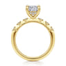 Joplin - 14K Yellow Gold Cushion Cut Diamond Engagement Ring - 0.15 ct