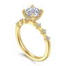 Joplin - 14K Yellow Gold Cushion Cut Diamond Engagement Ring - 0.15 ct