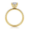 Winslow - 14K Yellow Gold Cushion Cut Diamond Engagement Ring - 0.35 ct