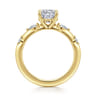 Carinna - 14K Yellow Gold Cushion Cut Diamond Engagement Ring - 0.23 ct