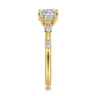 Carinna - 14K Yellow Gold Cushion Cut Diamond Engagement Ring - 0.23 ct