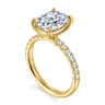 Winslow - 14K Yellow Gold Elongated Cushion Diamond Engagement Ring - 0.35 ct