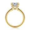 Broderick - 14K Yellow Gold Emerald Cut Diamond Engagement Ring - 0.33 ct