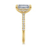 Broderick - 14K Yellow Gold Emerald Cut Diamond Engagement Ring - 0.33 ct