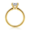 Broderick - 14K Yellow Gold Emerald Cut Diamond Engagement Ring - 0.31 ct
