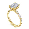 Winslow - 14K Yellow Gold Emerald Cut Diamond Engagement Ring - 0.36 ct