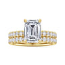 Winslow - 14K Yellow Gold Emerald Cut Diamond Engagement Ring - 0.36 ct