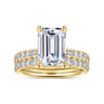 Winslow - 14K Yellow Gold Emerald Cut Diamond Engagement Ring - 0.38 ct