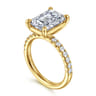 Winslow - 14K Yellow Gold Emerald Cut Diamond Engagement Ring - 0.35 ct