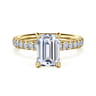 Winslow - 14K Yellow Gold Emerald Cut Diamond Engagement Ring - 0.35 ct