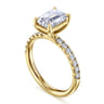 Winslow - 14K Yellow Gold Emerald Cut Diamond Engagement Ring - 0.35 ct