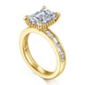 Carolie - 14K Yellow Gold Emerald Cut Diamond Engagement Ring - 0.7 ct