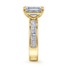 Bassia - 14K Yellow Gold Emerald Cut Diamond Engagement Ring - 1.15 ct