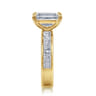 Bassia - 14K Yellow Gold Emerald Cut Diamond Engagement Ring - 1.15 ct