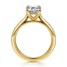 Olya - 14K Yellow Gold Emerald Cut Diamond Engagement Ring - 0.5 ct