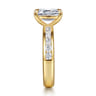 Coralie - 14K Yellow Gold Emerald Cut Diamond Engagement Ring - 0.75 ct