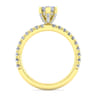 Amira - 14K Yellow Gold Marquise Shape Diamond Engagement Ring - 0.51 ct