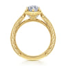 Heath - 14K Yellow Gold Marquise Shape Diamond Engagement Ring - 0.22 ct