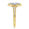 Heath - 14K Yellow Gold Marquise Shape Diamond Engagement Ring - 0.22 ct