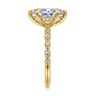 Lanna - 14K Yellow Gold Marquise Shape Diamond Engagement Ring - 0.25 ct