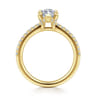 Franka - 14K Yellow Gold Marquise Shape Diamond Engagement Ring - 0.3 ct