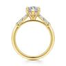 Eva - 14K Yellow Gold Marquise Shape Diamond Engagement Ring - 0.3 ct