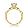 Frances - 14K Yellow Gold Marquise Shape Diamond Engagement Ring - 0.12 ct