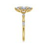 Marline - 14K Yellow Gold Marquise Shape Diamond Engagement Ring - 0.15 ct