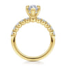 Kim - 14K Yellow Gold Marquise Shape Diamond Engagement Ring - 0.4 ct