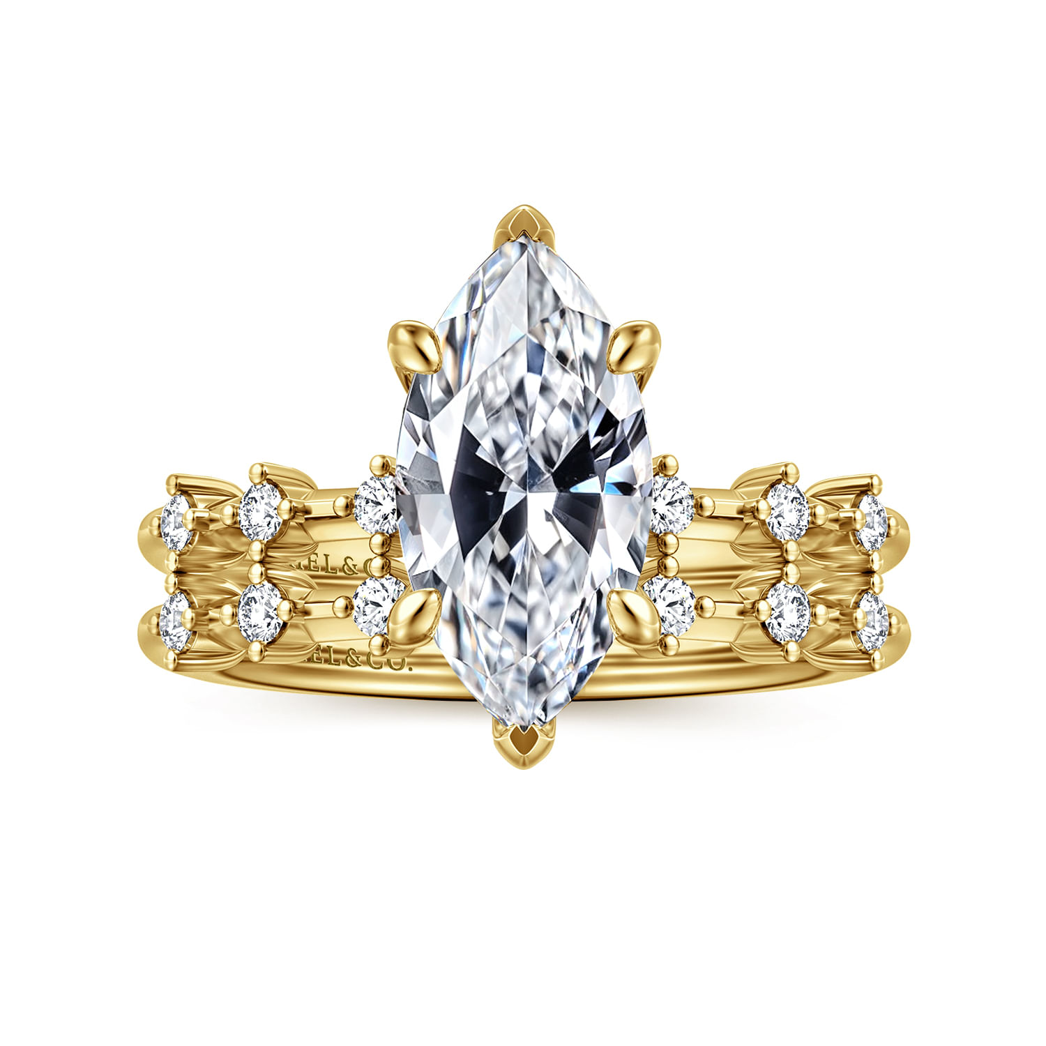 14k Yellow Gold Solid Diamond Cut Royal Rope Chain Necklace, 2.75mm, 22