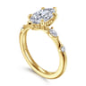 Carinna - 14K Yellow Gold Marquise Shape Diamond Engagement Ring - 0.23 ct