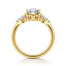 Bleine - 14K Yellow Gold Marquise Shape Diamond Engagement Ring - 0.35 ct
