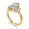 Bleine - 14K Yellow Gold Marquise Shape Diamond Engagement Ring - 0.35 ct