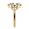 Bleine - 14K Yellow Gold Marquise Shape Diamond Engagement Ring - 0.35 ct