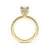 Amira - 14K Yellow Gold Oval Diamond Engagement Ring - 0.5 ct