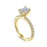 Amira - 14K Yellow Gold Oval Diamond Engagement Ring - 0.5 ct