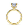 Amira - 14K Yellow Gold Oval Diamond Engagement Ring - 0.55 ct