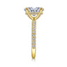 Amira - 14K Yellow Gold Oval Diamond Engagement Ring - 0.55 ct